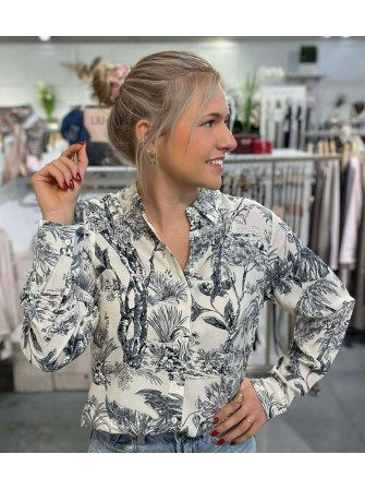 Chemise Imprimée à Manches...