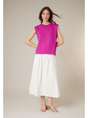 T-shirt uni sans manches