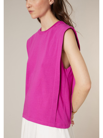 T-shirt uni sans manches