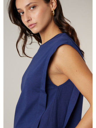 T-shirt uni sans manches