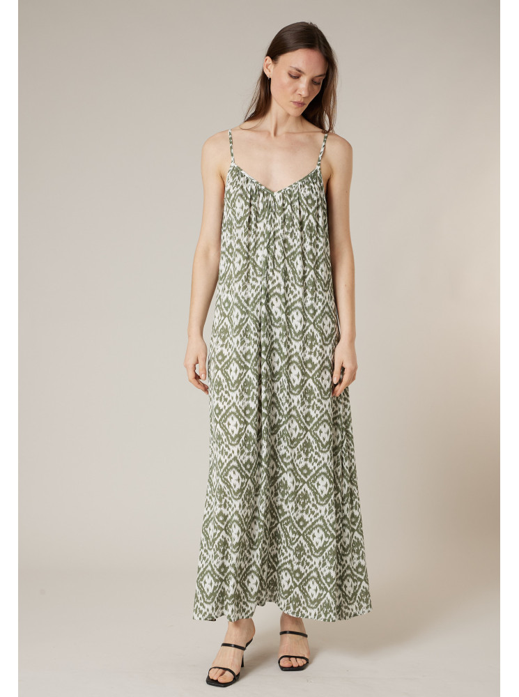 Robe longue imprimée
