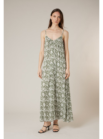 Robe longue imprimée