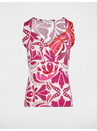 Top sans manches imprimé