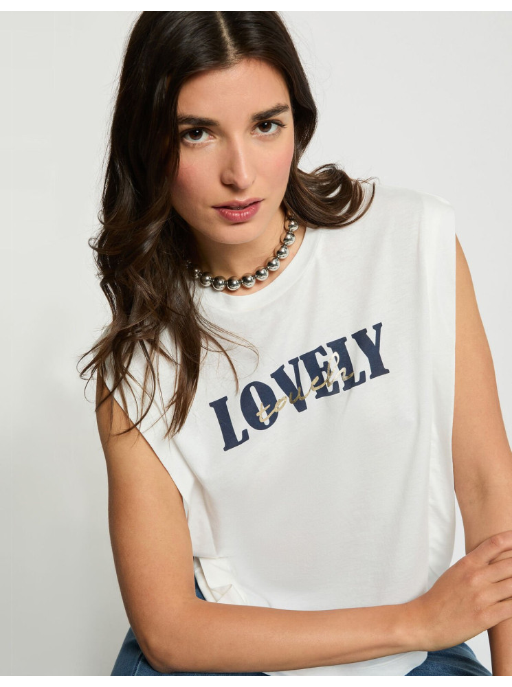 T-Shirt sans manches "lovely touch"
