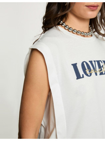 T-Shirt sans manches "lovely touch"