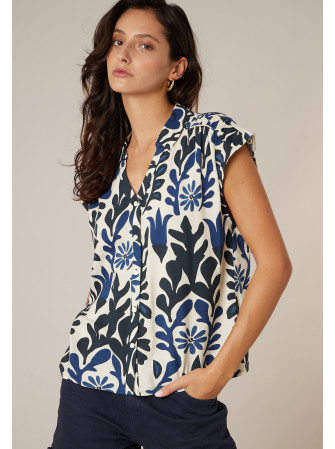 Chemise imprimée sans manches