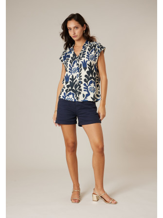 Chemise imprimée sans manches