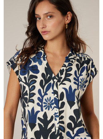 Chemise imprimée sans manches