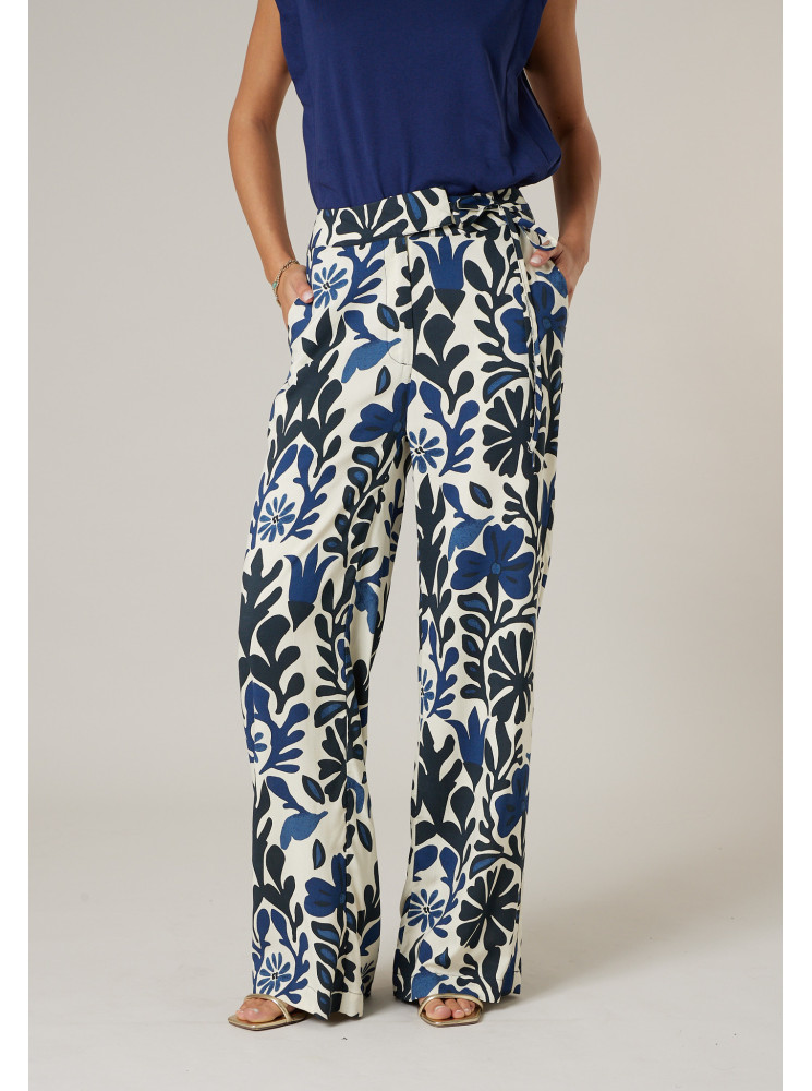 Pantalon fluide imprimé