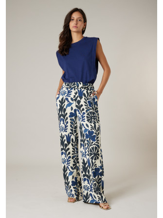 Pantalon fluide imprimé
