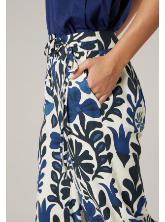 Pantalon fluide imprimé