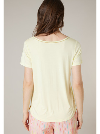 T-shirt col V à manches courtes