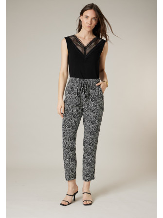 Pantalon fluide imprimé