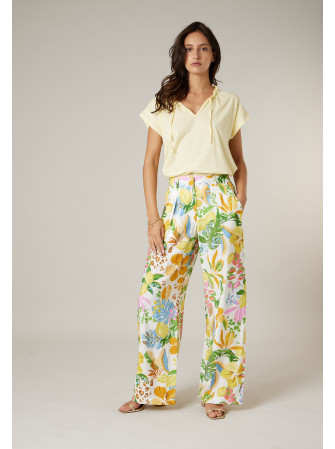 Pantalon fluide imprimé