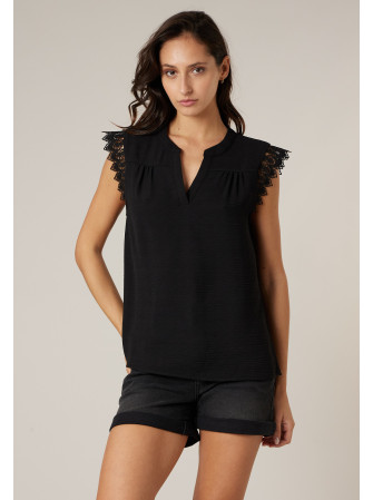Blouse sans manches en col V