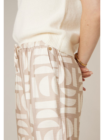 Pantalon fluide imprimé