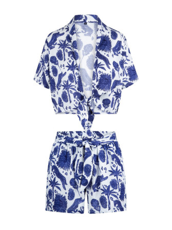 Set de plage chemise + short