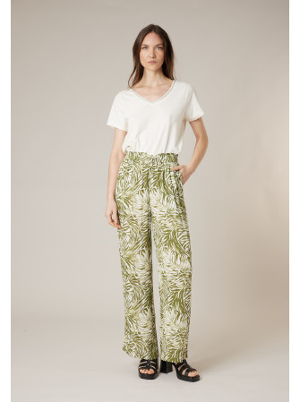 Pantalon fluide imprimé