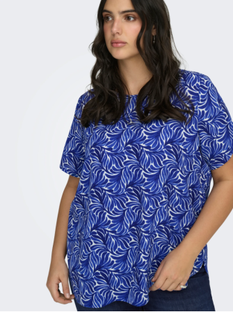 Blouse imprimpée à manches...