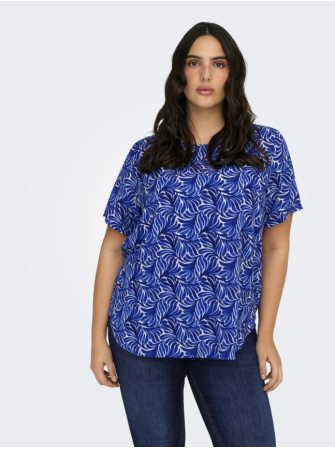 Blouse imprimpée à manches courtes
