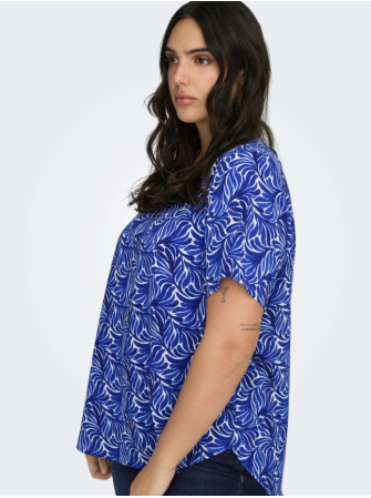 Blouse imprimpée à manches courtes