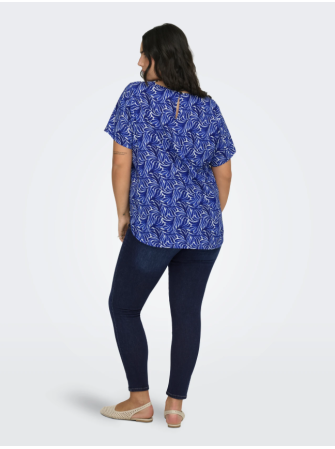 Blouse imprimpée à manches courtes