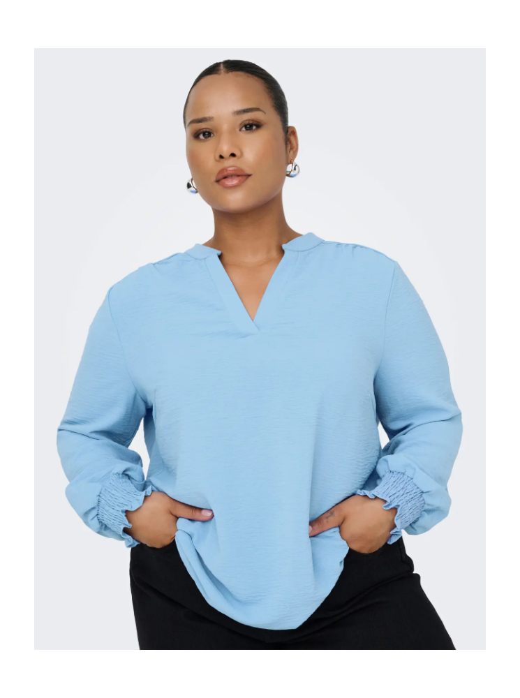 Blouse Manches Longues à Col V