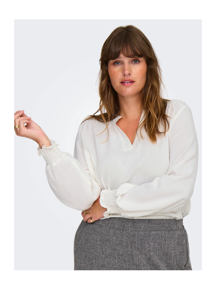 Blouse Manches Longues à Col V