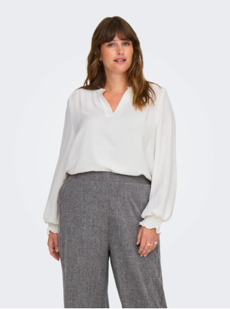 Blouse Manches Longues à Col V