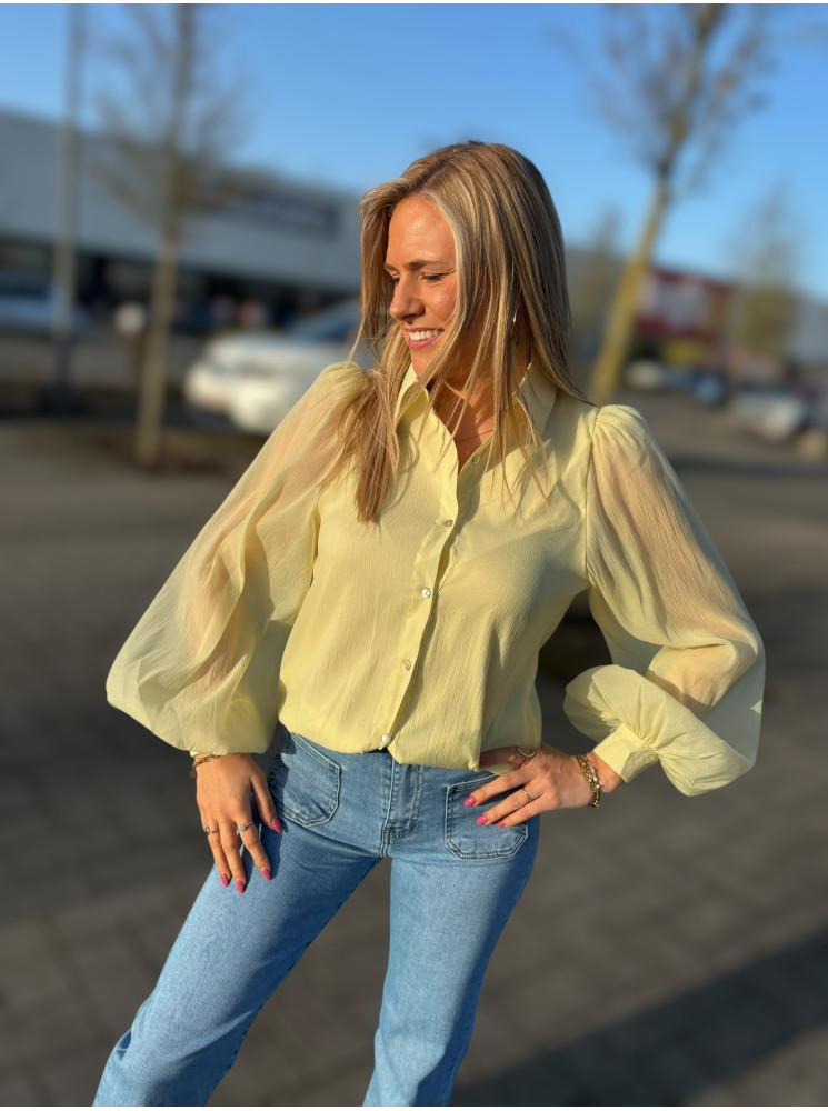 Chemise manches bouffantes