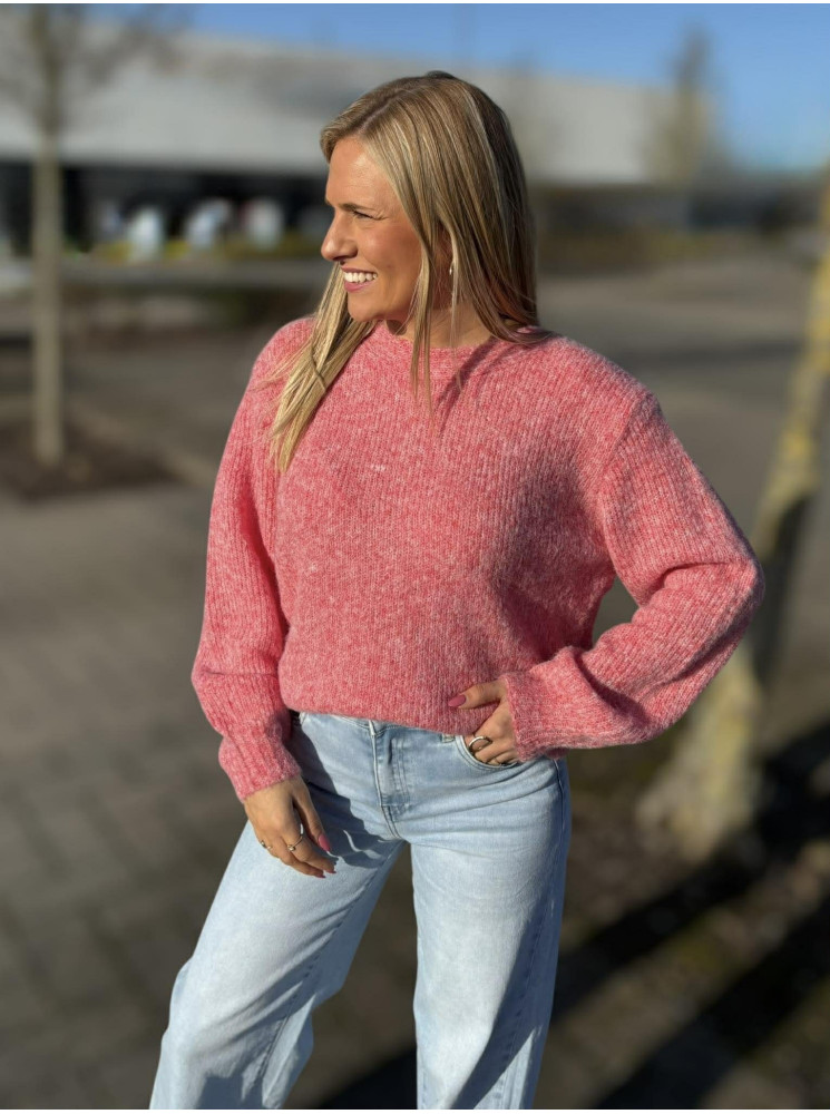 Pull dos en dentelle