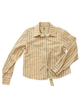 Chemise rayée dos nu