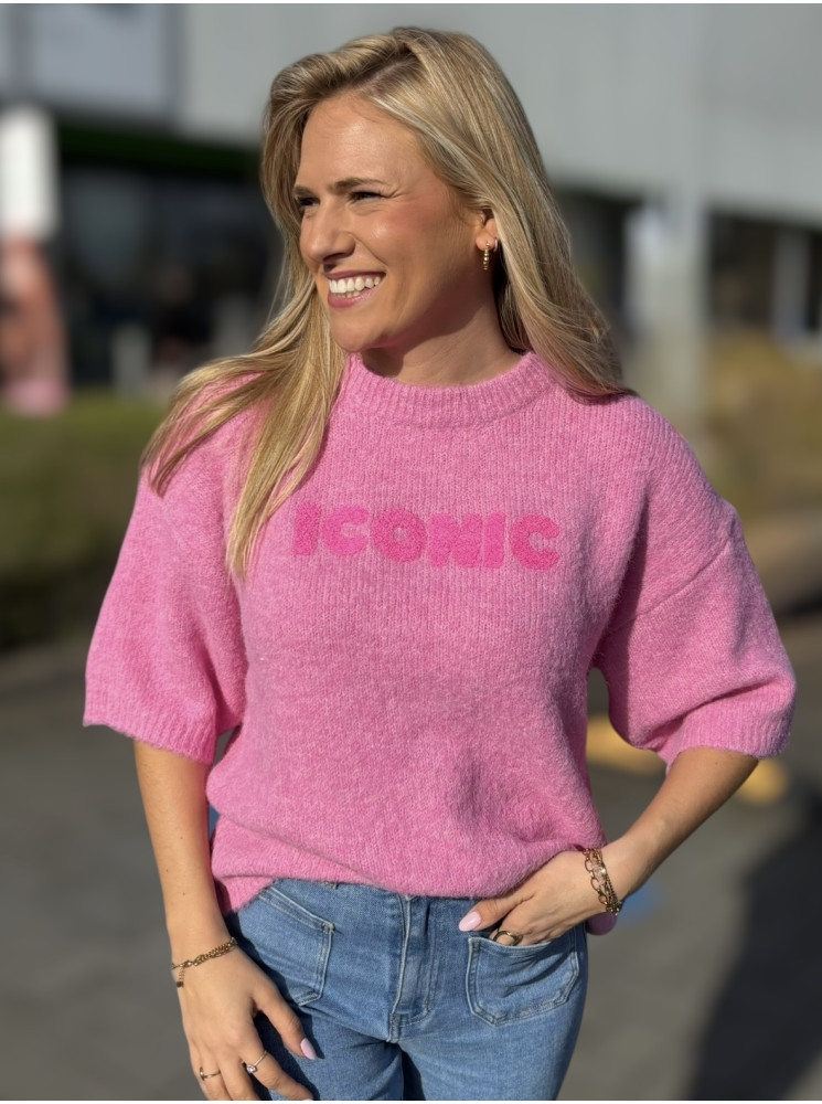 Pull "ICONIC" à manches courtes