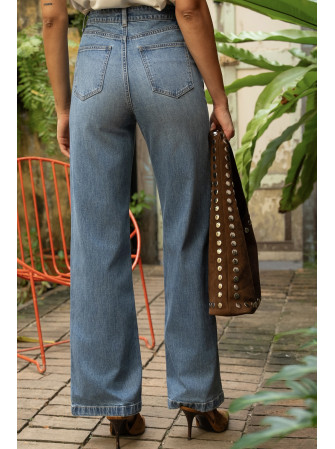 Jean coupe flare taille haute