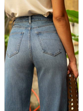 Jean coupe flare taille haute