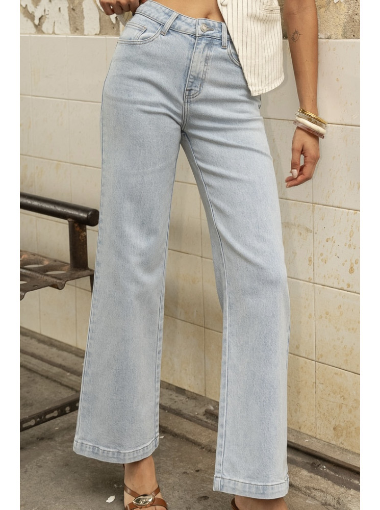 Jean coupe flare taille haute