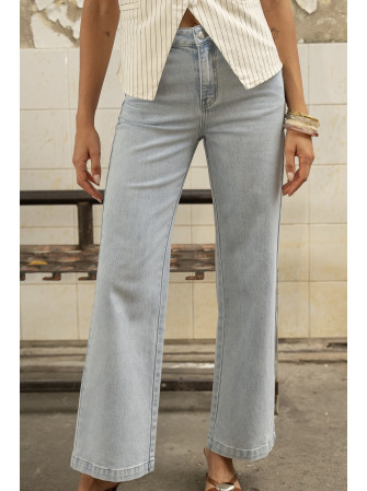 Jean coupe flare taille haute