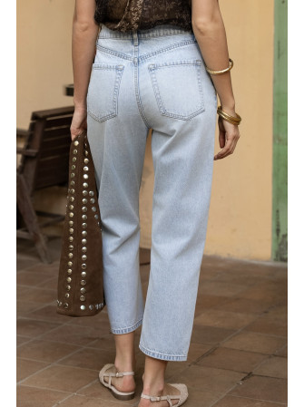 Jean coupe momfit taille haute