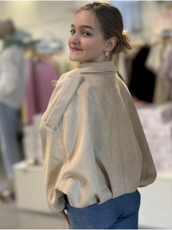 Veste courte suédine 10 à 16 ans
