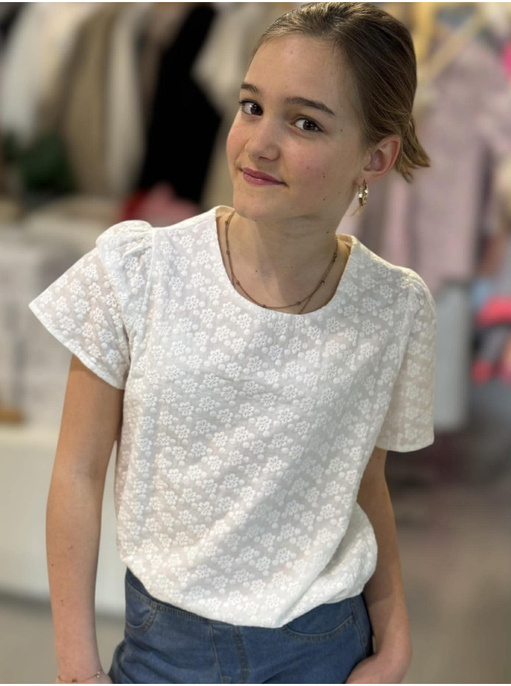 Blouse manches courtes 10 à 16 ans