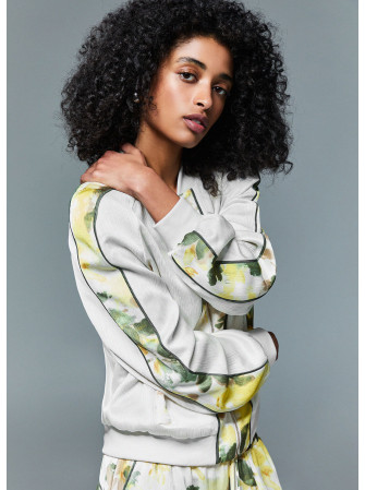 Veste bomber satin imprimé