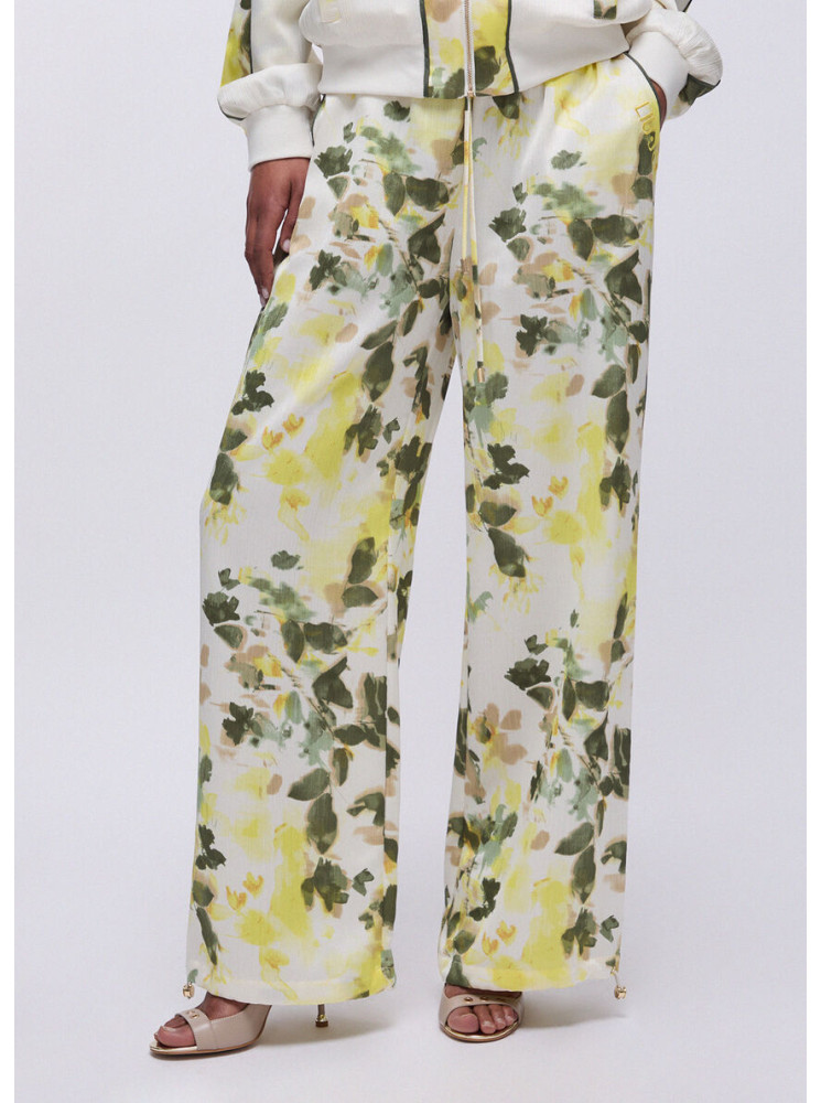 Pantalon satin imprimé