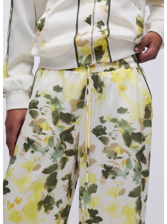 Pantalon satin imprimé