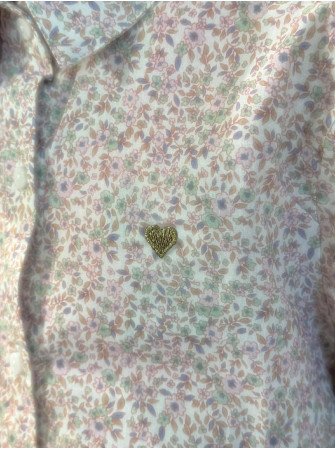 Chemise fleurie longues manches 10 à 16 ans