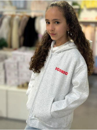 Gilet zippé "ICONIC" à capuche