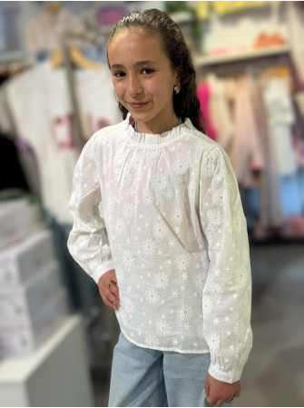 Blouse brodée 10 à 16 ans