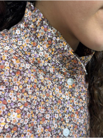 Chemise fleurie longues manches 10 à 16 ans