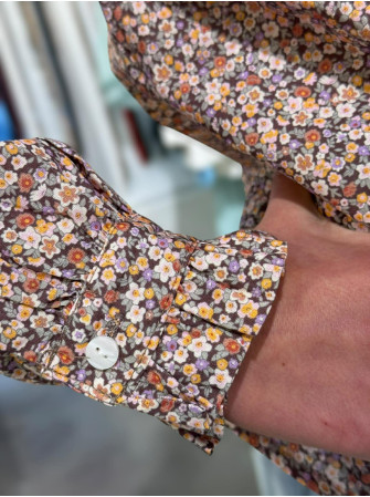 Chemise fleurie longues manches 10 à 16 ans