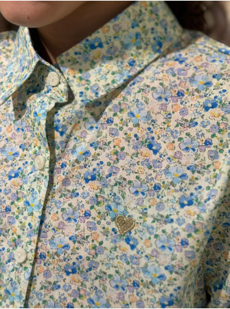 Chemise fleurie 10 à 16 ans