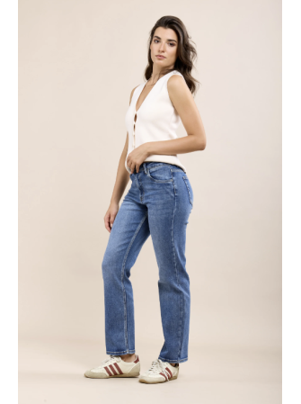 Jean droit stretch